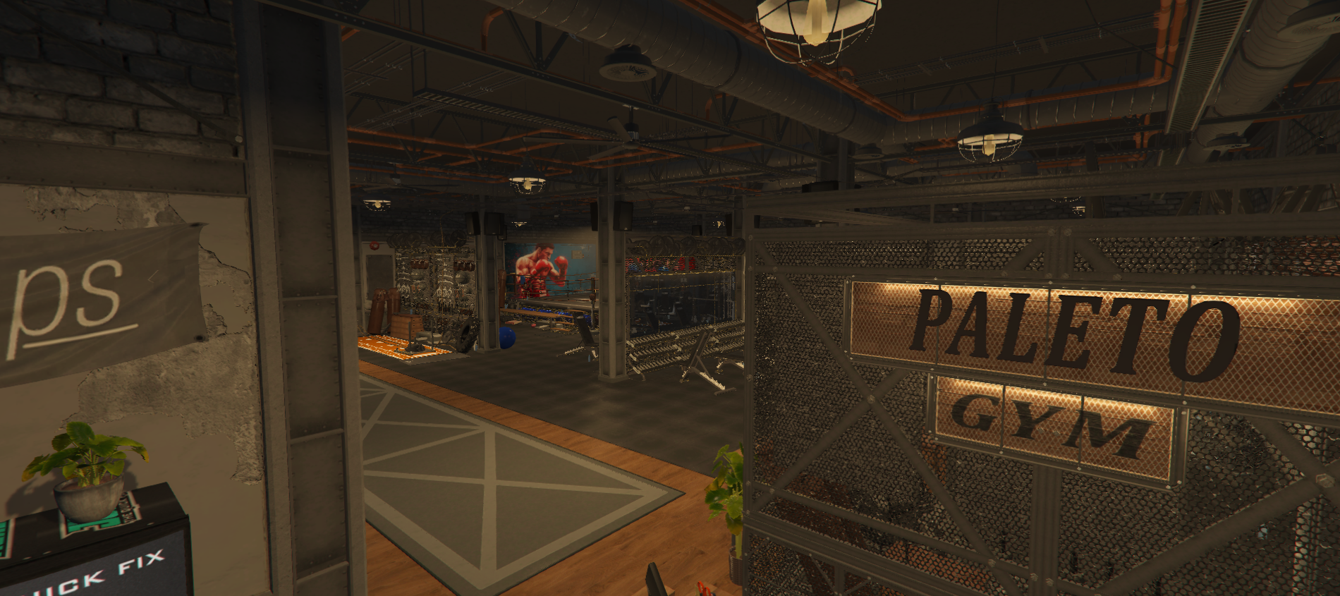 Night Light Paleto Bay gym belső