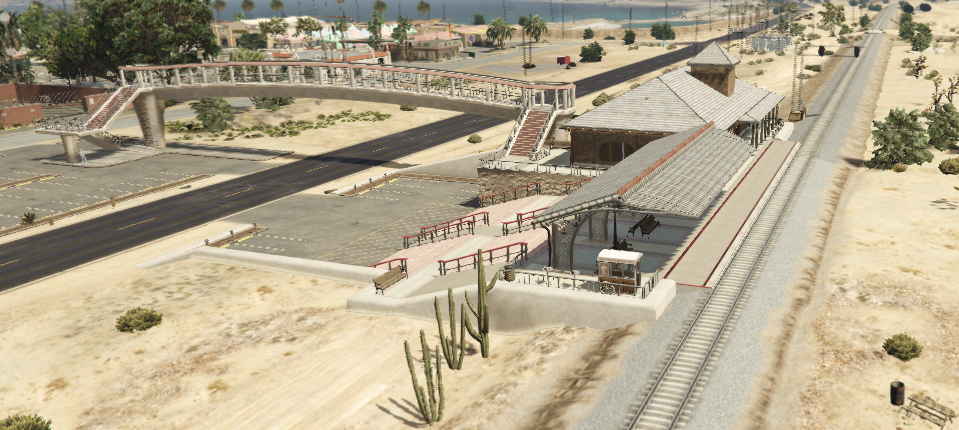 Night Light Sandy Shores vasútállomás